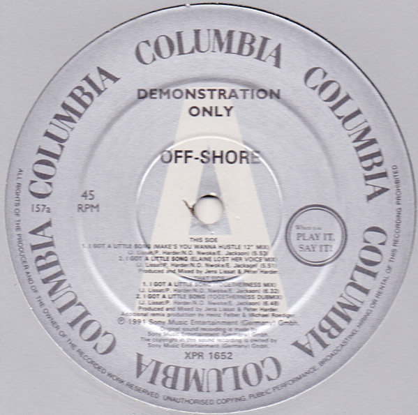 Off-Shore - I Got A Little Song | Columbia (XPR 1652) - main
