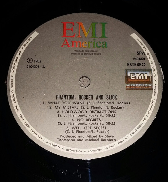 Phantom, Rocker & Slick - Phantom, Rocker & Slick | EMI America (2404301) - 3
