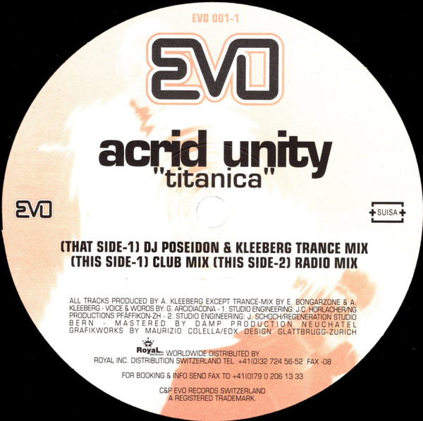 Acrid Unity - Titanica | Evo Records (EVO 001-1) - 3