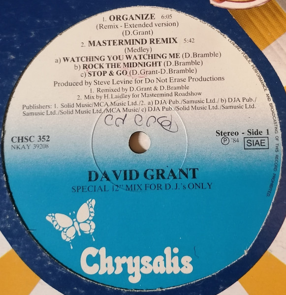 David Grant - Special 12" Mix For D.J.'s Only | Chrysalis (CHSC 352) - 2 David Grant - Special 12" Mix For D.J.'s Only | Chrysalis (CHSC 352) - 2