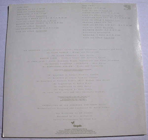 Jethro Tull - M.U. - The Best Of Jethro Tull | Chrysalis (6307 566) - 2