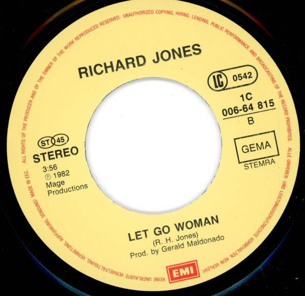 Richard H. Jones - Gotta Go | EMI Electrola (1C 006-64 815) - 3
