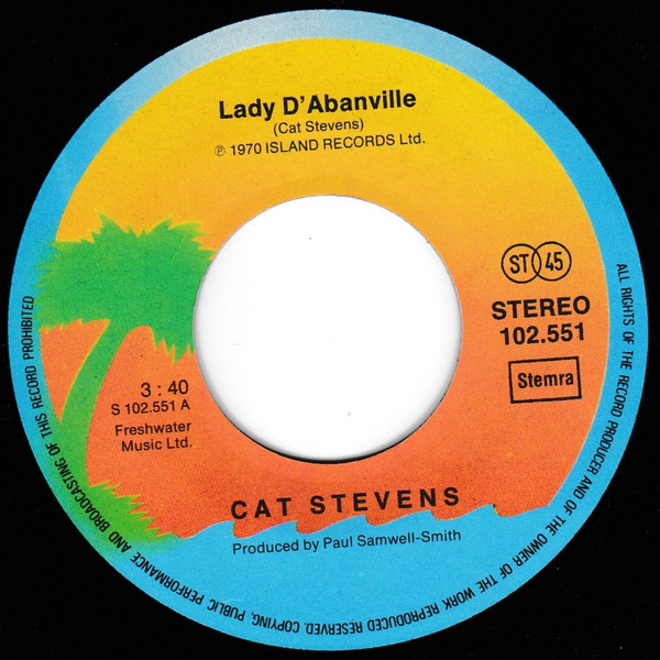 Cat Stevens - Lady D'Arbanville / Moonshadow | Island Records (102.551) - 4
