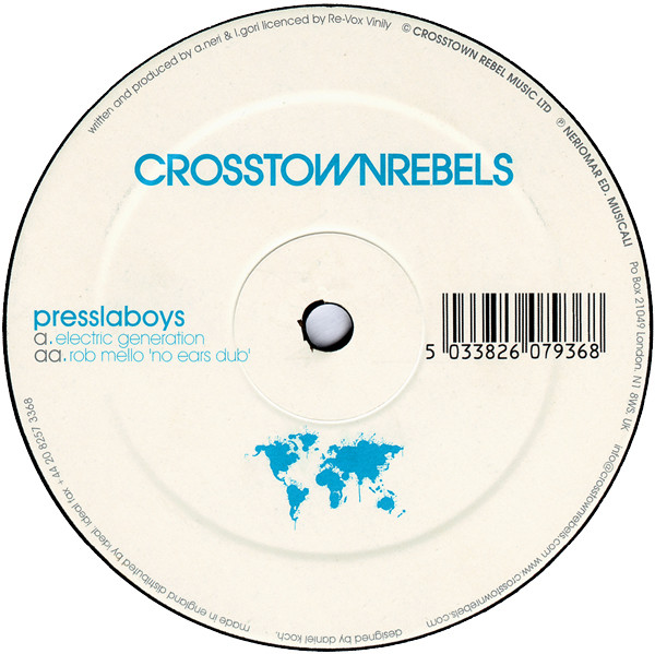 Presslaboys - Electric Generation | Crosstown Rebels (CRM 002) - main