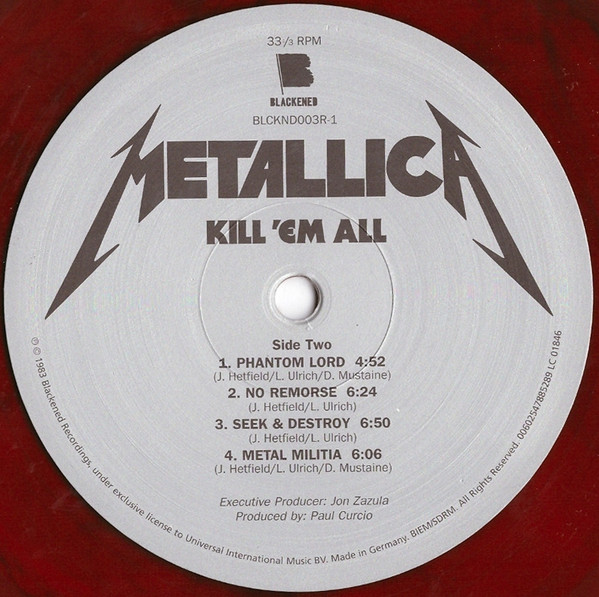 Metallica - Kill 'Em All | Blackened (BLCKND003R-1U) - 4