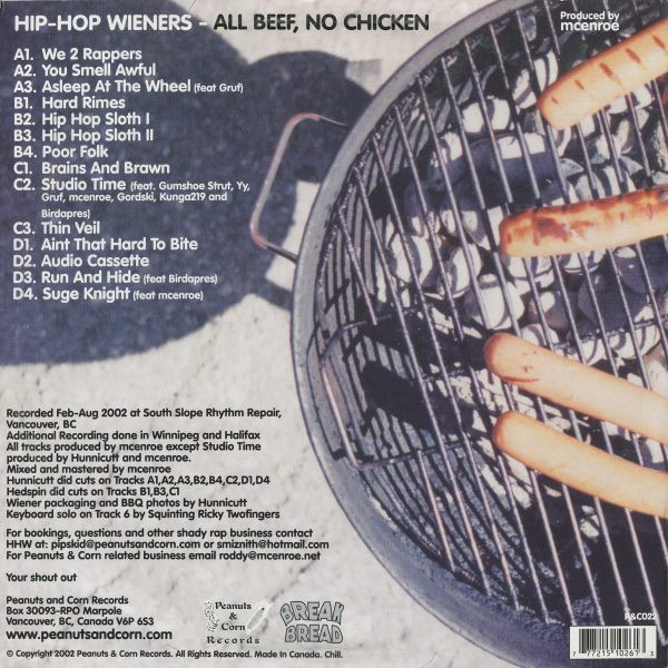 Hip Hop Wieners - Pip Skid / John Smith - All Beef, No Chicken | Peanuts & Corn Records (P&C022) - 2 Hip Hop Wieners - Pip Skid / John Smith - All Beef, No Chicken | Peanuts & Corn Records (P&C022) - 2