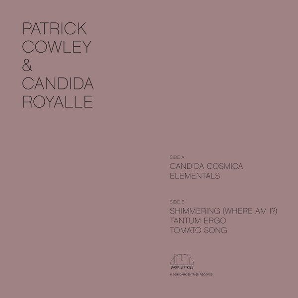 Patrick Cowley & Candida Royalle - Candida Cosmica | Dark Entries (DE-140) - 2