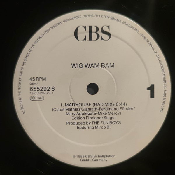 Wig Wam Bam - Madhouse | CBS (655292 6) - main
