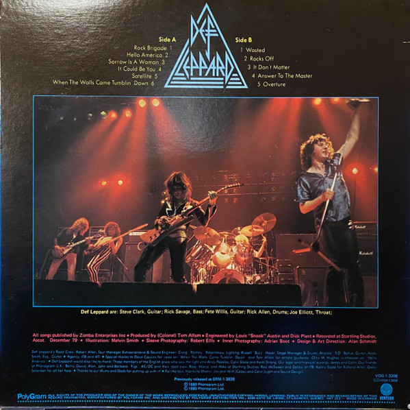 Def Leppard - On Through The Night | Vertigo (VOG-1-3308) - 2