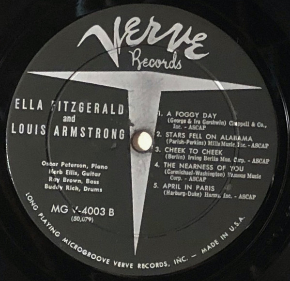 Ella Fitzgerald And Louis Armstrong - Ella And Louis | Verve Records (MG V-4003) - 4 Ella Fitzgerald And Louis Armstrong - Ella And Louis | Verve Records (MG V-4003) - 4