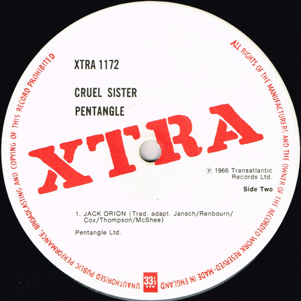 Pentangle - Cruel Sister | XTRA (XTRA 1172) - 4