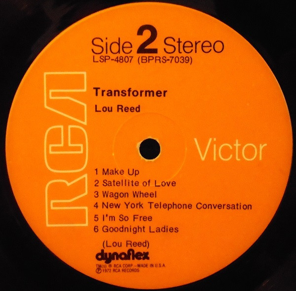 Lou Reed - Transformer | RCA Victor (LSP-4807) - 2 Lou Reed - Transformer | RCA Victor (LSP-4807) - 2