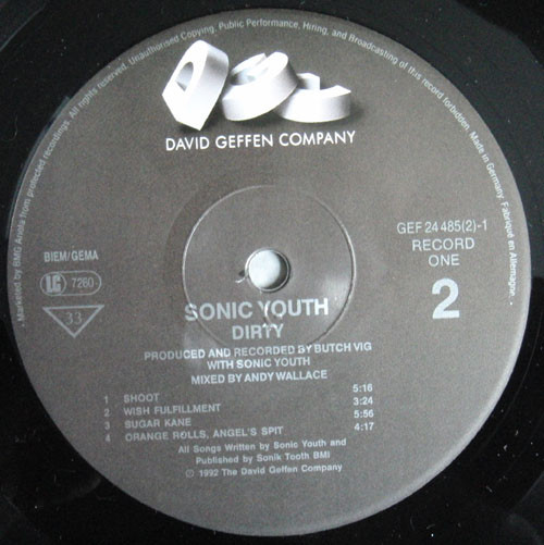 Sonic Youth - Dirty | DGC (GEF24485(2)) - 4