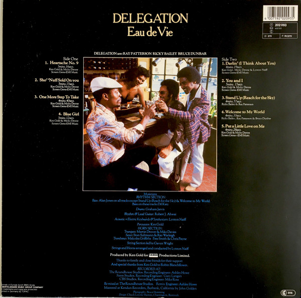 Delegation - Eau De Vie | Ariola (202 093) - 2
