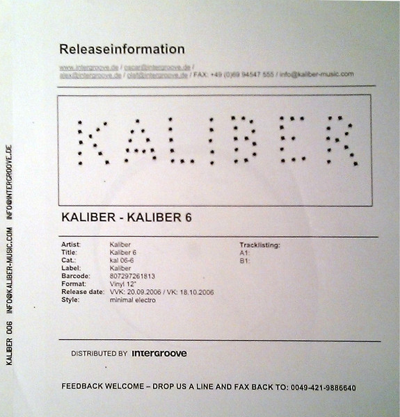 Kaliber - Kaliber 6 | Kaliber (kal 06-6) - 3