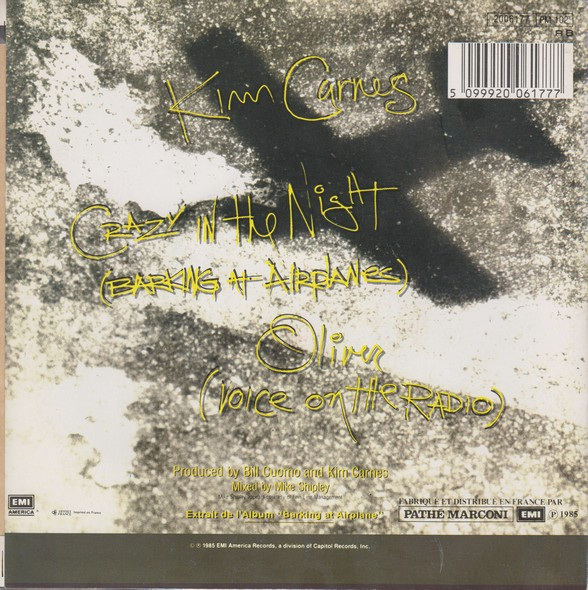 Kim Carnes - Crazy In The Night (Barking At Airplanes) | EMI America (2006177) - 2