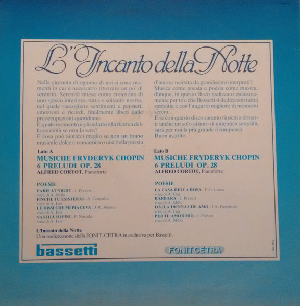 Arnoldo Foà & Achille Millo - L'Incanto Della Notte | Fonit Cetra (BAS 02) - 4 Arnoldo Foà & Achille Millo - L'Incanto Della Notte | Fonit Cetra (BAS 02) - 4