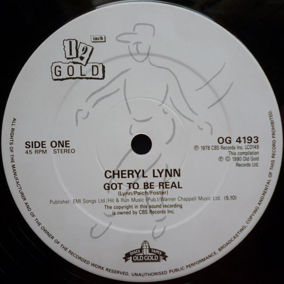 Cheryl Lynn - Got To Be Real / Shake It Up Tonight | Old Gold (OG 4193) - 2