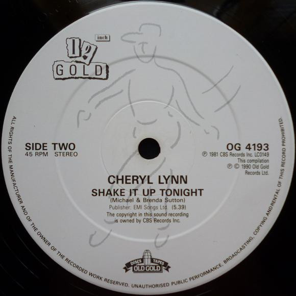 Cheryl Lynn - Got To Be Real / Shake It Up Tonight | Old Gold (OG 4193) - 3