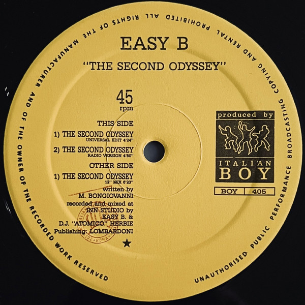 Easy B - The Second Odyssey | Italian Boy (BOY 405) - 3