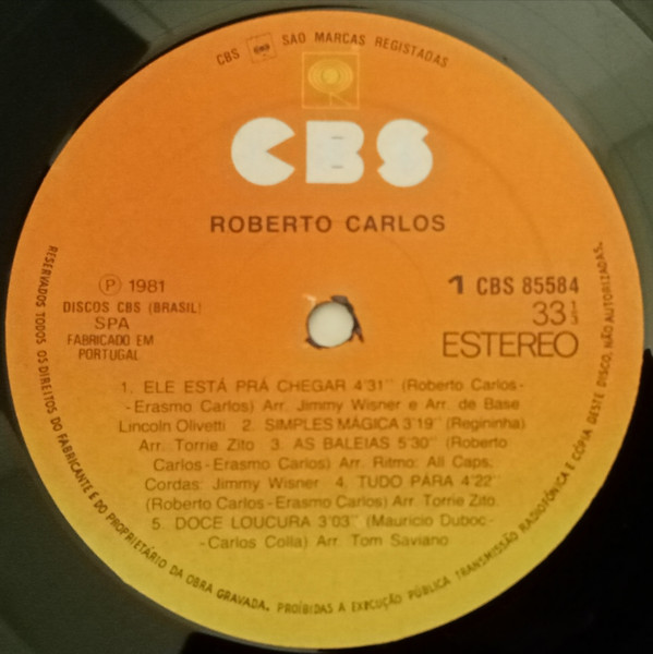 Roberto Carlos - Roberto Carlos | CBS (85584) - 4