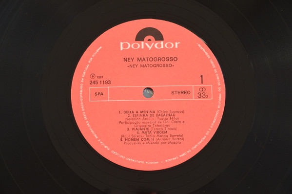 Ney Matogrosso - Ney Matogrosso | Ariola (2451 193) - main