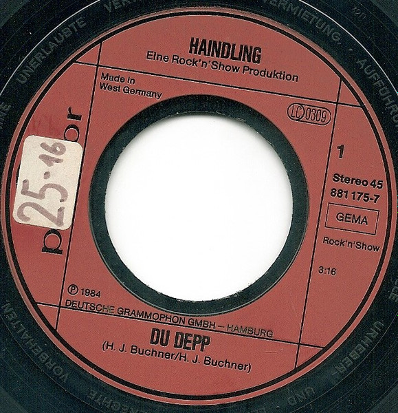 Haindling - Du Depp | Polydor (881 175-7) - 3