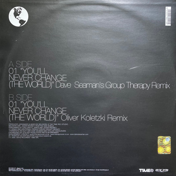 Belivers Feat. Chelonis R. Jones - You'll Never Change (The World) (The Black Part) | Oxyd Records (OX5182) - 2 Belivers Feat. Chelonis R. Jones - You'll Never Change (The World) (The Black Part) | Oxyd Records (OX5182) - 2