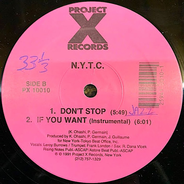N.Y.T.C. - If You Want | Project X Records (PX 10010) - 2 N.Y.T.C. - If You Want | Project X Records (PX 10010) - 2