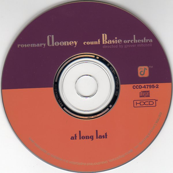 Rosemary Clooney / Count Basie Orchestra - At Long Last | Concord Jazz (CCD-4795-2) - 3