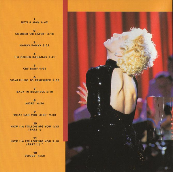 Madonna - I'm Breathless (Music From And Inspired By The Film Dick Tracy) | Sire (CD 26209) - 3