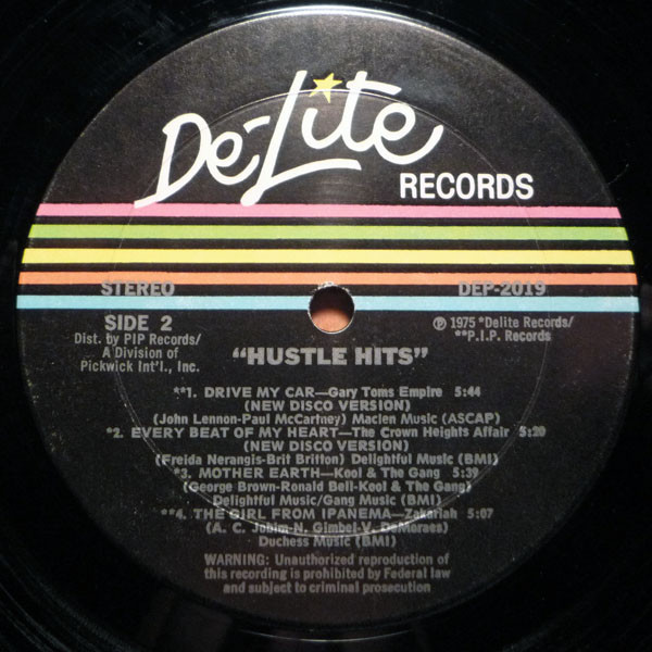 Various - Hustle Hits | De-Lite Records (DEP-2019) - 4 Various - Hustle Hits | De-Lite Records (DEP-2019) - 4