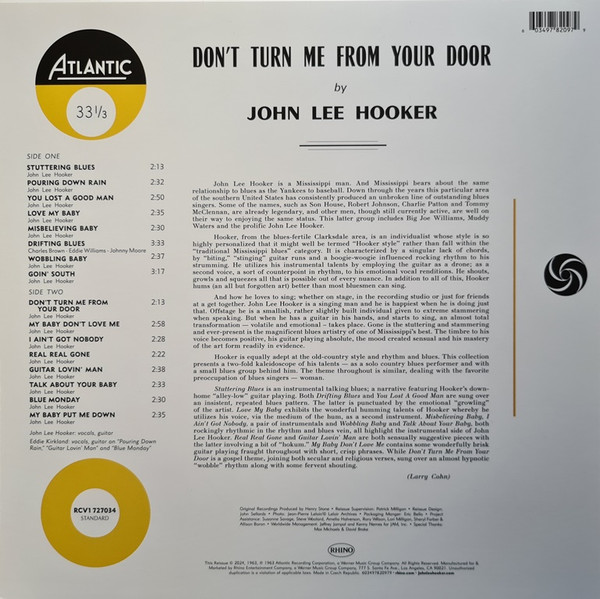 John Lee Hooker - Don't Turn Me From Your Door | Atlantic (RCV1 727034) - 2 John Lee Hooker - Don't Turn Me From Your Door | Atlantic (RCV1 727034) - 2
