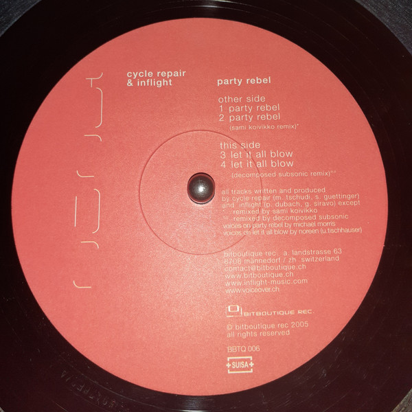 Cycle Repair & Inflight - Party Rebel | Bitboutique Records (BBTQ006) - 3 Cycle Repair & Inflight - Party Rebel | Bitboutique Records (BBTQ006) - 3