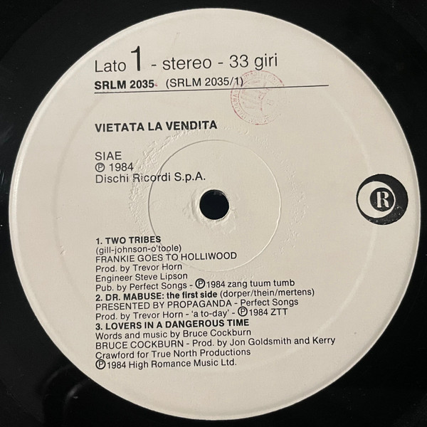 Various - Untitled | Ricordi (SRLM 2035) - 3