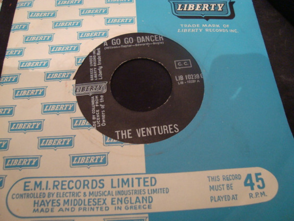 The Ventures - A Go Go Dancer / I Like It Like That | Liberty (LIB 10239 G) - 3