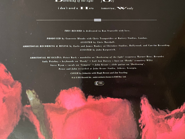 Concrete Blonde - Bloodletting | I.R.S. Records (064-24 1059 1) - 3 Concrete Blonde - Bloodletting | I.R.S. Records (064-24 1059 1) - 3