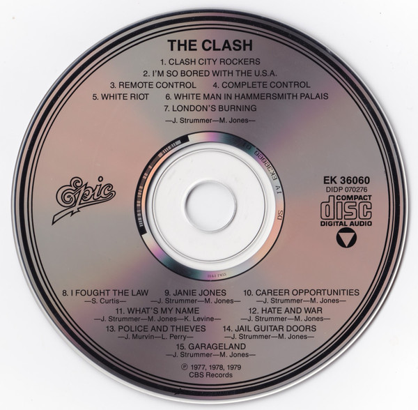 The Clash - The Clash [CD - US Ed. - Reissue - Epic EK 36060 - MINT] Punk Rock | Epic (EK 36060) - 4