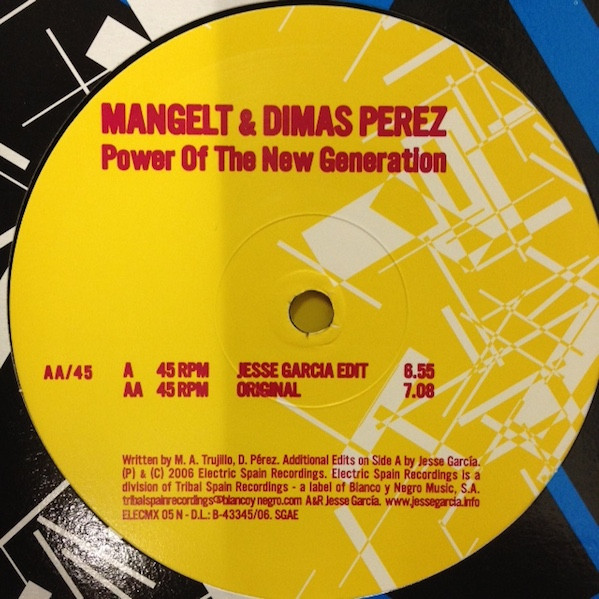 Mangelt & Dimas Perez - Power Of The New Generation | Electric Spain Recordings (ELECMX 05 N)