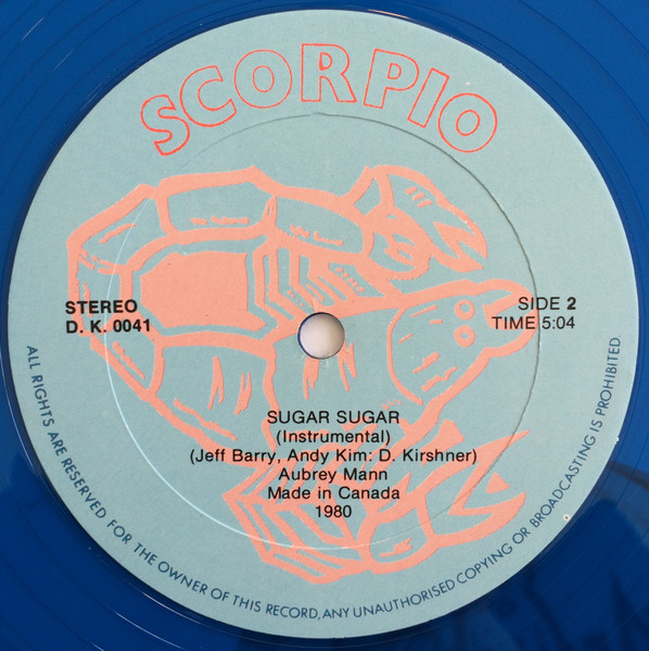 Aubrey Mann - Sugar Sugar | Scorpio (D.K. 0041) - 2