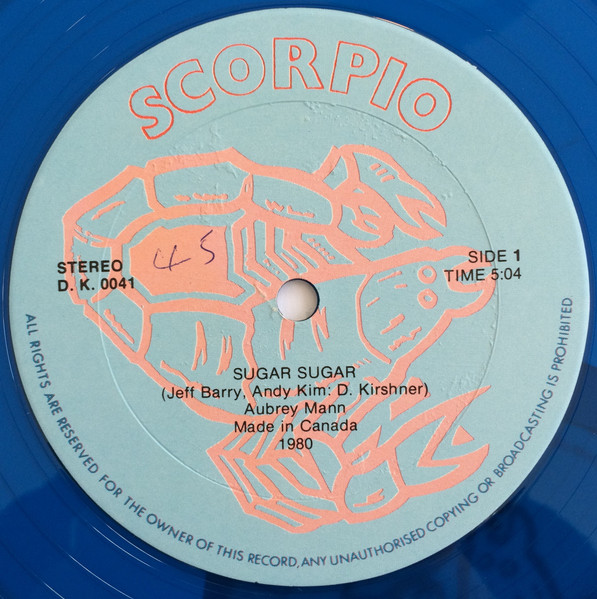 Aubrey Mann - Sugar Sugar | Scorpio (D.K. 0041) - main