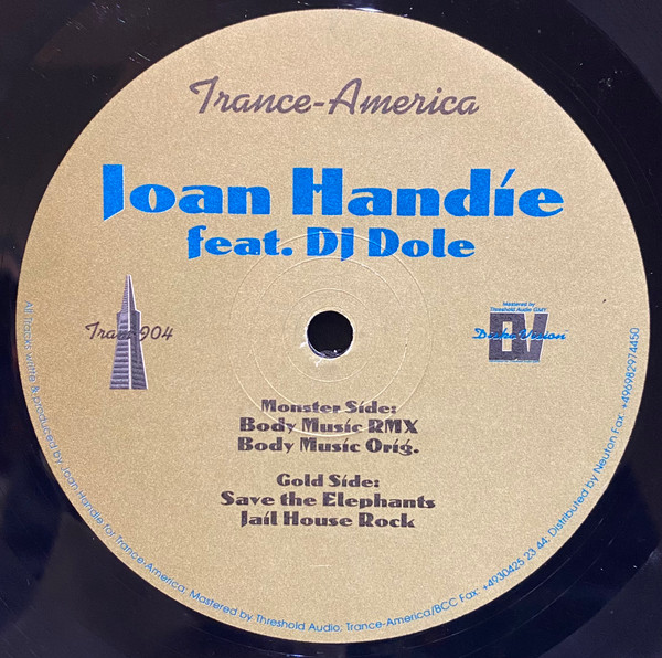 Joan Handie feat. DJ Dole - Save The Elephants | Trance-America (Tram 904) - main