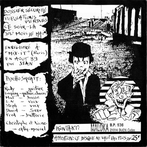 Psycho Squatt - Liberté Précarité Fraternité | MALOKA (MAL 001) - 2