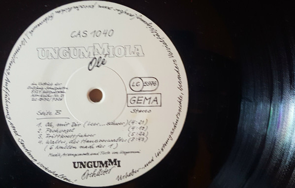 Ungummi Orchäster - No. 2 | Castle Records (CAS 1040) - 4 Ungummi Orchäster - No. 2 | Castle Records (CAS 1040) - 4