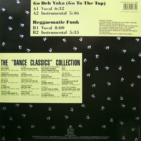 Monyaka - Go Deh Yaka (Go To The Top) | BCM Records (BCM 12772) - 2