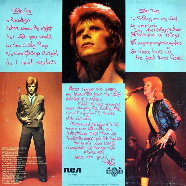 David Bowie - Pinups | RCA (YL 14653) - 2