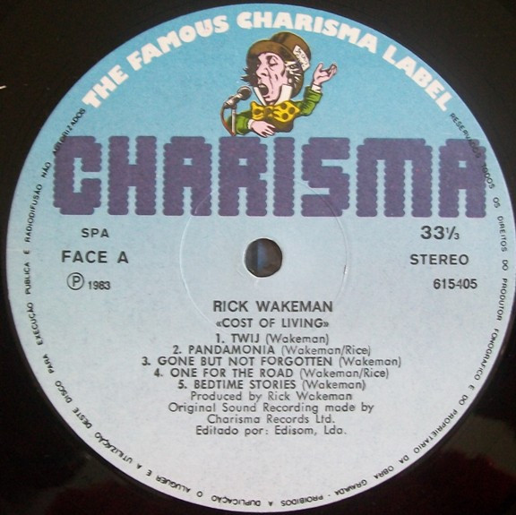 Rick Wakeman - Cost Of Living | Charisma (615405) - 2