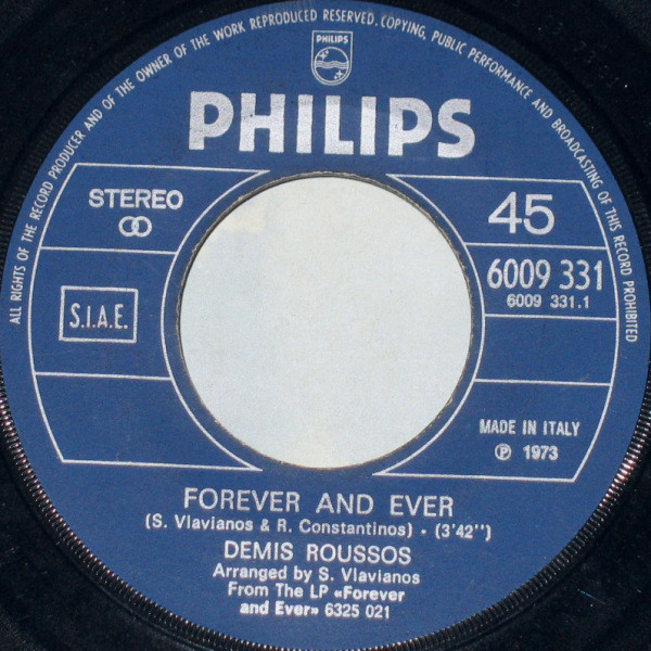 Demis Roussos - Forever And Ever | Philips (6009 331) - 3