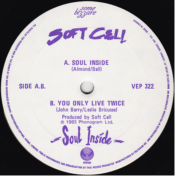 Soft Cell - Soul Inside | Vertigo (VEP 322) - 3