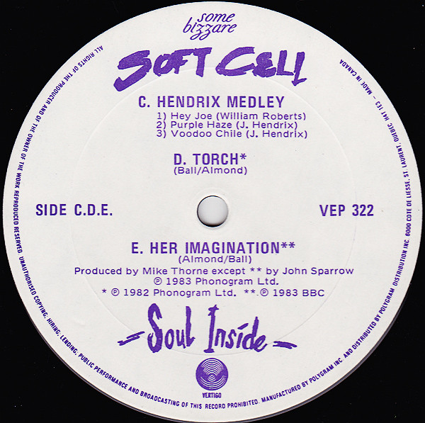 Soft Cell - Soul Inside | Vertigo (VEP 322) - 4